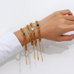 High Quality 18K Gold Plated Cuban Chain Necklace & Bracelet