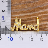 Watch Strap CZ Diamond "MAMA" Bracelet 18K Gold Plated