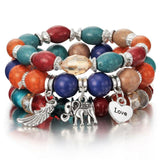 Trendy Multilayer Crystal Stone Beads High Quality Bracelets