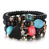 Trendy Multilayer Crystal Stone Beads High Quality Bracelets