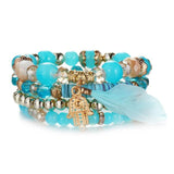 Trendy Multilayer Crystal Stone Beads High Quality Bracelets