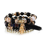 Trendy Multilayer Crystal Stone Beads High Quality Bracelets