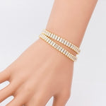 Luxury Gemstones Double Layer Bracelet Can be a Necklace Too