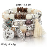 Trendy Multilayer Crystal Stone Beads High Quality Bracelets