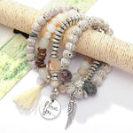 Trendy Multilayer Crystal Stone Beads High Quality Bracelets