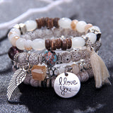 Trendy Multilayer Crystal Stone Beads High Quality Bracelets