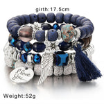 Trendy Multilayer Crystal Stone Beads High Quality Bracelets