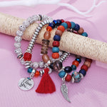 Trendy Multilayer Crystal Stone Beads High Quality Bracelets