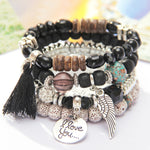 Trendy Multilayer Crystal Stone Beads High Quality Bracelets