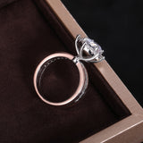 Precious Two Tone Big Round CZ Diamond Ring