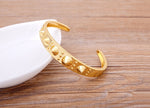 Beautiful Gemstones "Cuff  Bangles" Luxury Collection 18k Gold Plated  "10 Styles"