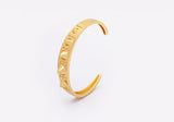 Beautiful Gemstones "Cuff  Bangles" Luxury Collection 18k Gold Plated  "10 Styles"